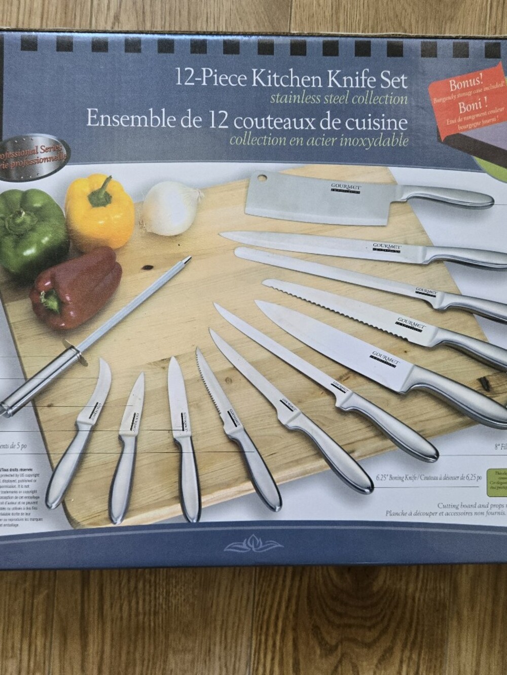 NEW🆕️  Chef's Knives 12 Piece Set "GOURMET TRADITIONS" Stainless Steel